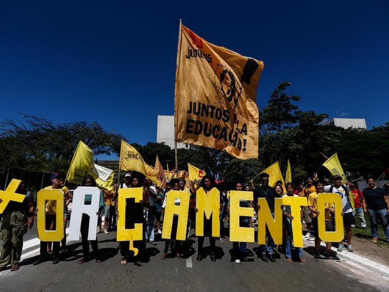 Manifestação de servidores federais em 2024 por reajuste salarial. - Gabriela Biló /Folhapress