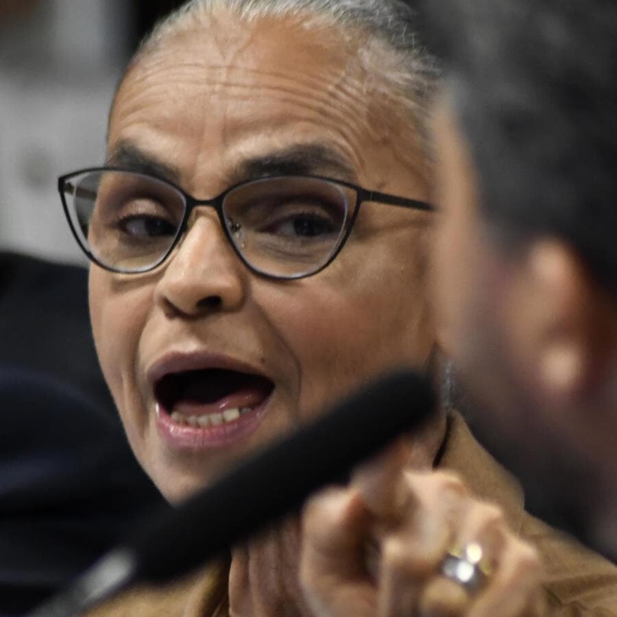 Marina Silva reagiu ao ser atacada por senadores em audiência no Senado no último dia 27. - Andre Violatti/Ato Press/Folhapress