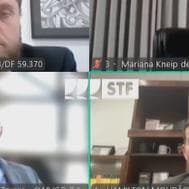Captura de tela da oitiva de testemunhas. - Reprodução/STF
