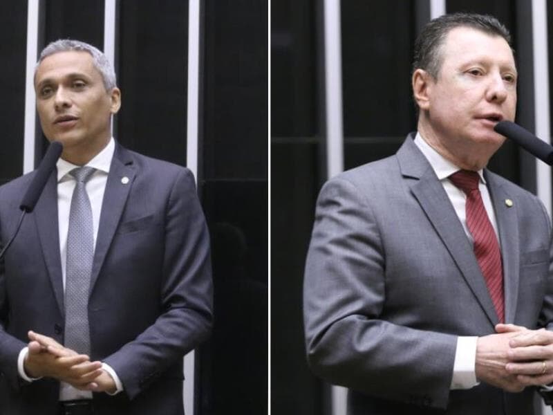 Gustavo Gayer e José Nelto. - Kayo Magalhães/Câmara dos Deputados