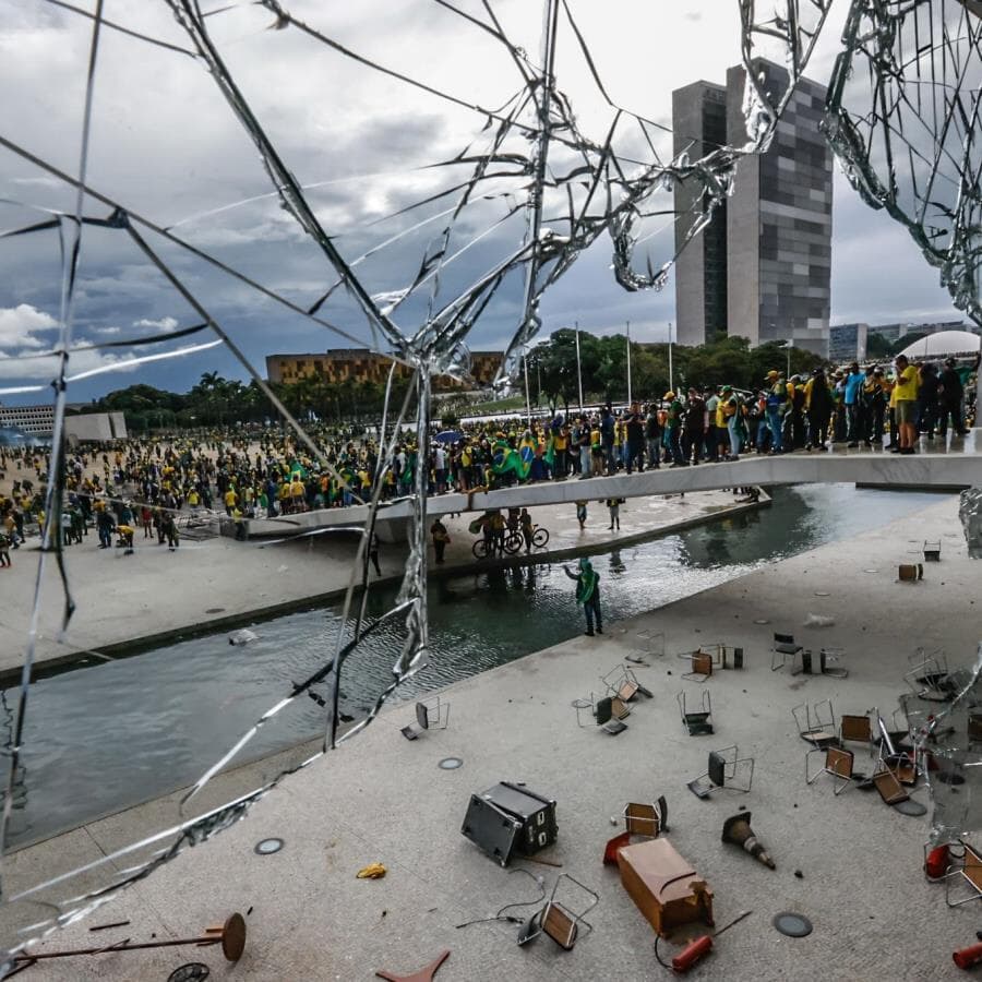 Militar da reserva é o primeiro expulso após os ataques às sedes dos Três Poderes. -  Gabriela Biló/Folhapress