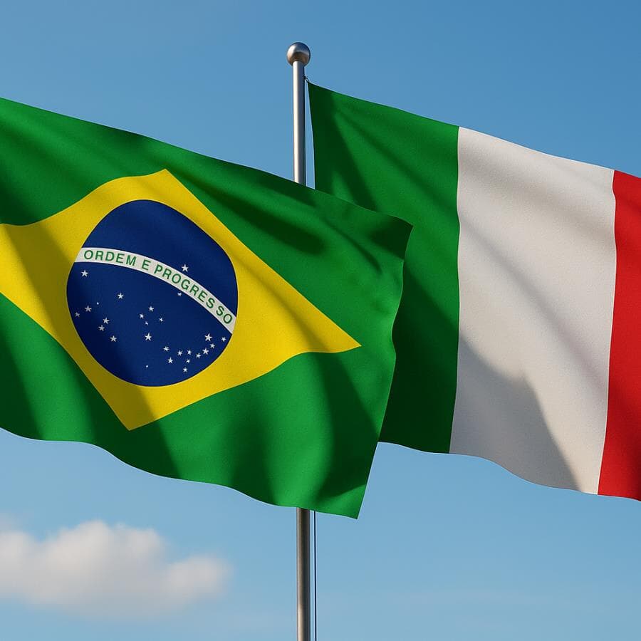 Brasil e Itália mantêm acordo de extradição reconhecido desde 1993. - Gerado por inteligência artificial