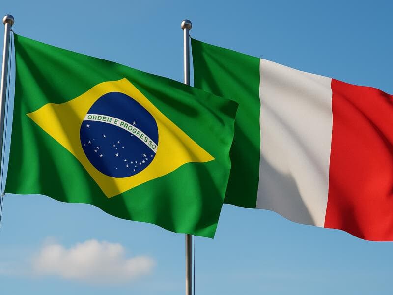 Brasil e Itália mantêm acordo de extradição reconhecido desde 1993. - Gerado por inteligência artificial