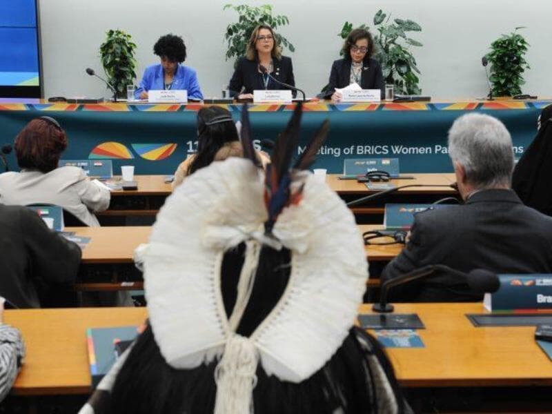 Mulheres parlamentares dos países membros se reúnem em reunião ministerial no Palácio do Itamaraty. - Antônio Cruz/Agência Brasil
