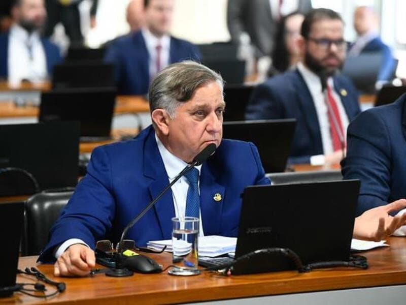 O senador Izalci Lucas (PL-DF) nesta quarta-feira (11), onde se posicionou à favor de Bolsonaro. - Carlos Moura/Agência Senado