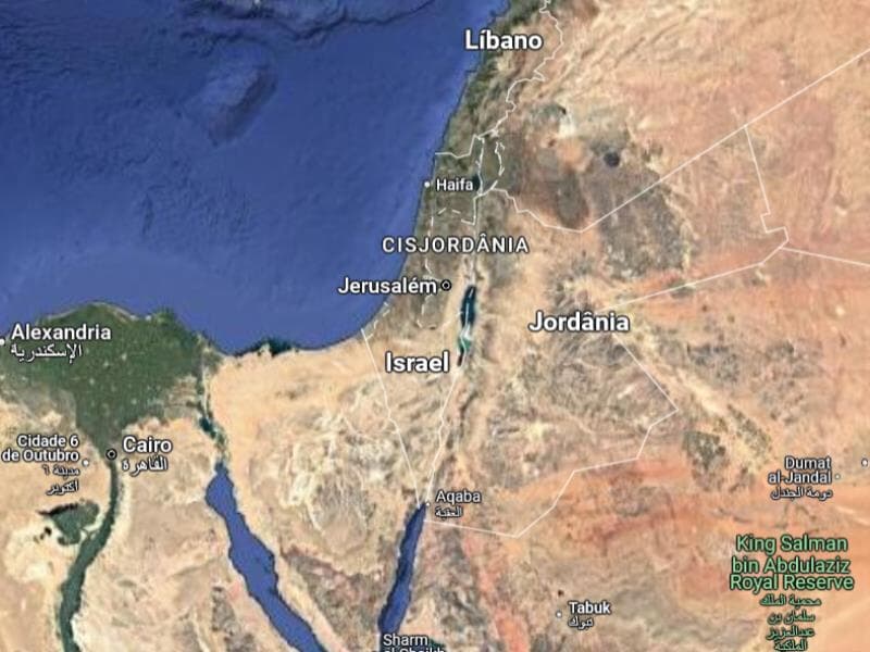 Deslocamento foi confirmado por integrante da comitiva. - Mapa: Google Maps