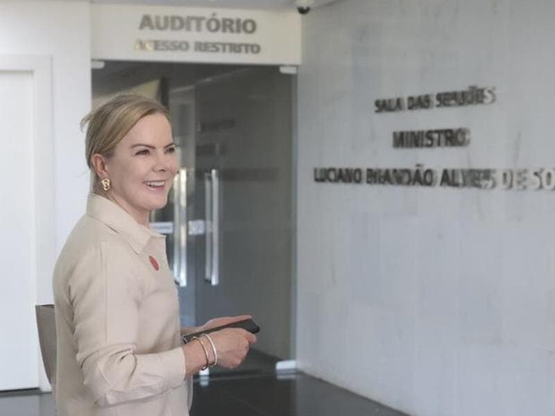Ministra Gleisi Hoffmann. - Gil Ferreira/SRI