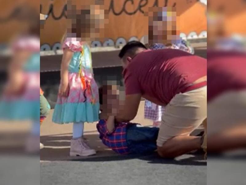 Homem agrediu criança em festa junina do DF. - Reprodução/Redes sociais
