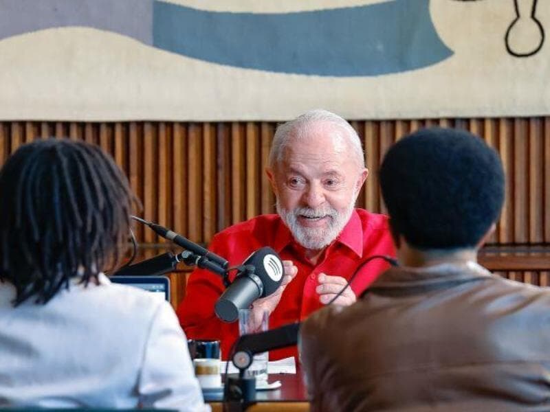 O presidente Lula no podcast "Mano a Mano". - Ricardo Stuckert/Presidência da República