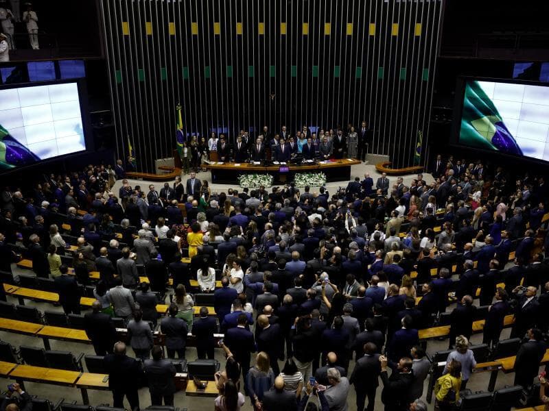 Sessão de abertura do ano legislativo no plenário da Câmara dos Deputados. - Pedro Ladeira/Folhapress