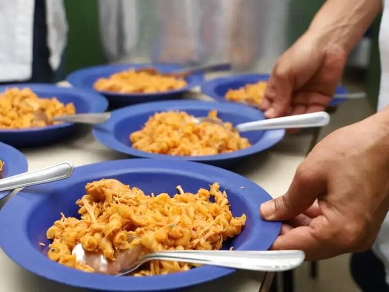 Alimentação nas escolas. - Divulgação/Prefeitura de Goiânia