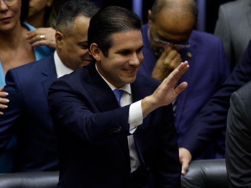 Mudança de planos: o presidente da Câmara, Hugo Motta (Republicanos-PB), não estará no STF. - Pedro Ladeira/Folhapress