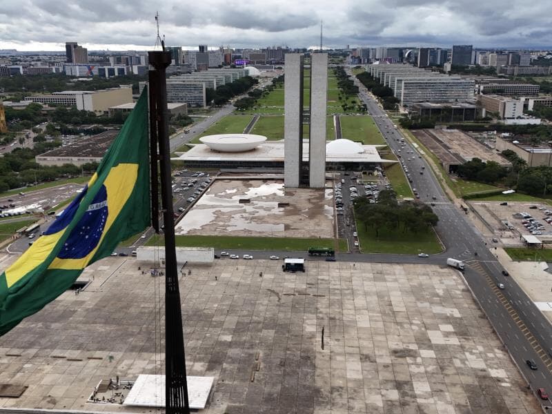 Vista aérea da Praça dos Três Poderes. - Pedro Ladeira/Folhapress