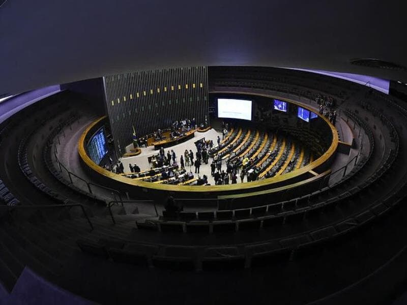 Vista superior do plenário da Câmara dos Deputados. - Marcos Oliveira/Agência Senado
