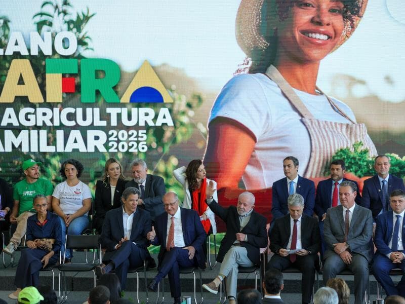 Cerimônia de lançamento do Plano Safra da Agricultura Familiar 2025/2026. - Fabio Rodrigues-Pozzebom/Agência Brasil