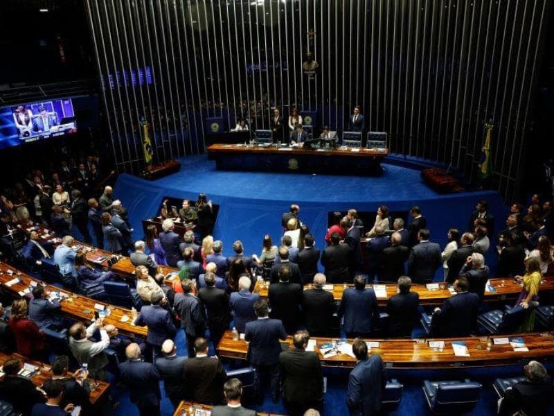 Plenário do Senado: empenho de emendas vem chegando em velocidades diferentes para cada senador. - Pedro Ladeira/Folhapress