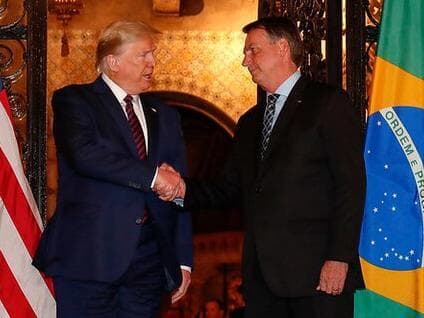 Trump saiu em defesa do ex-presidente Jair Bolsonaro. - Alan Santos/PR