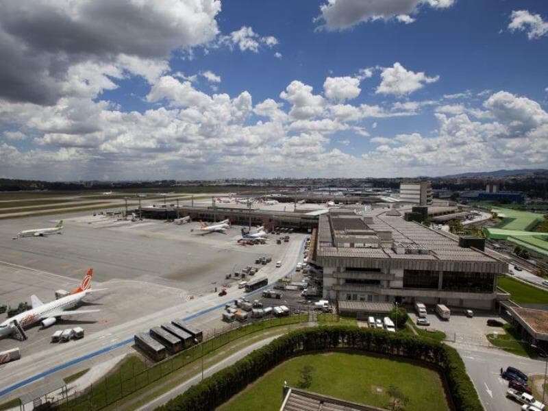 Vista de cima do Aeroporto de Guarulhos (SP). - Lalo de Almeida/Folhapress