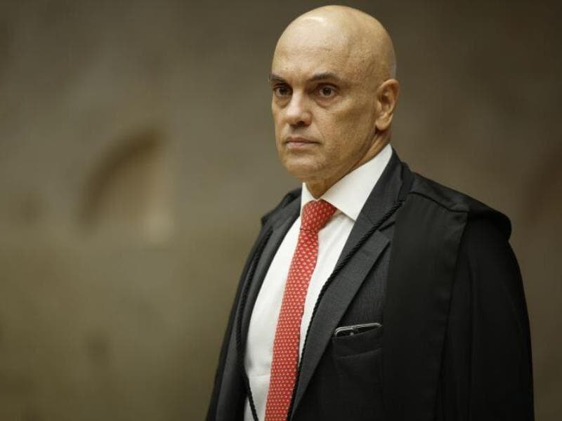 O ministro do Supremo Tribunal Federal (STF) Alexandre de Moraes é o alvo de ação da plataforma Rumble nos Estados Unidos. - Pedro Ladeira/Folhapress