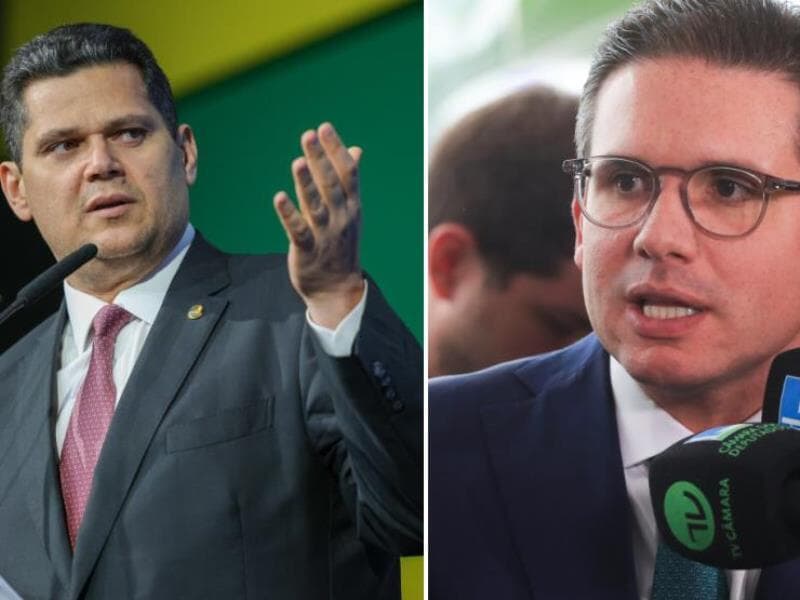 Davi Alcolumbre e Hugo Motta. - Lula Marques e Fabio Rodrigues-Pozzebom/Agência Brasil