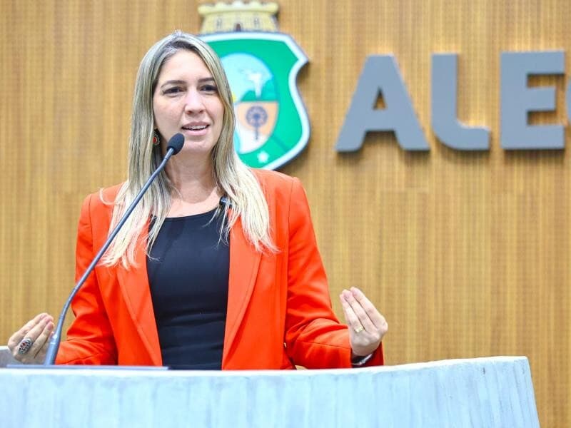 Larissa Gaspar é deputada estadual e preside a Frente Parlamentar - Dario Gabriel/Alece