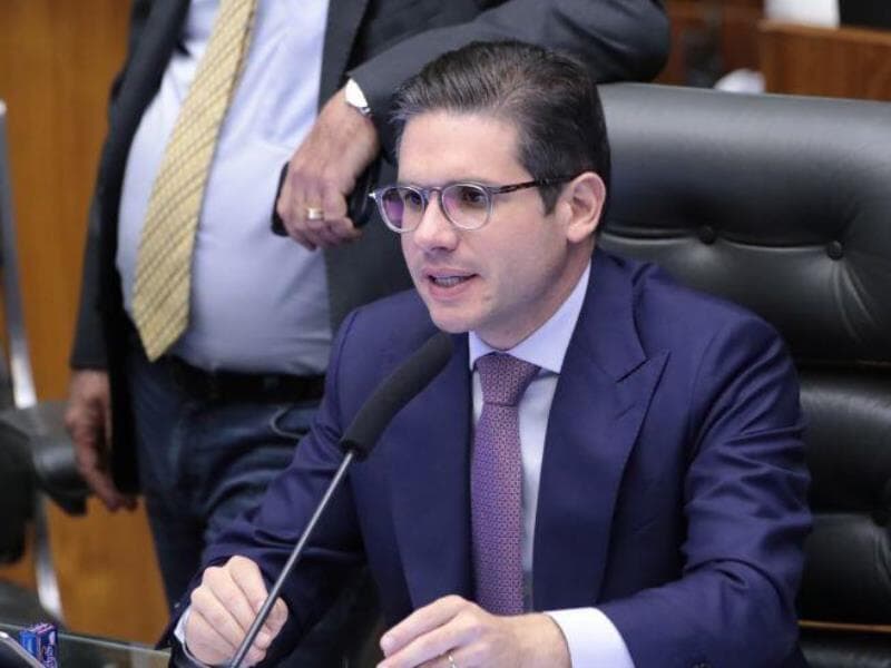 O presidente da Câmara, Hugo Motta (Republicanos-PB), comemorou a aprovação do projeto no plenário. - Bruno Spada/Câmara dos Deputados