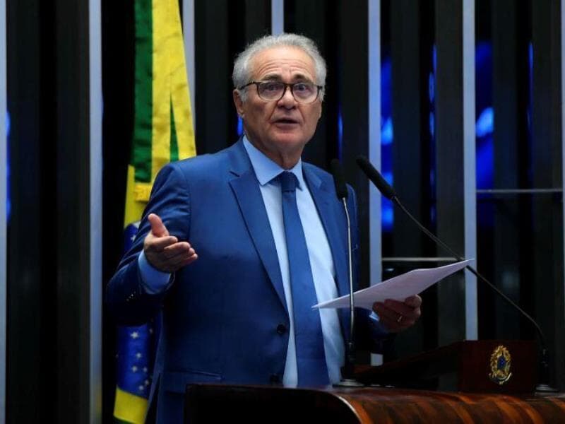 O senador Renan Calheiros (MDB-AL), no plenário do Senado. - Carlos Moura/Agência Senado