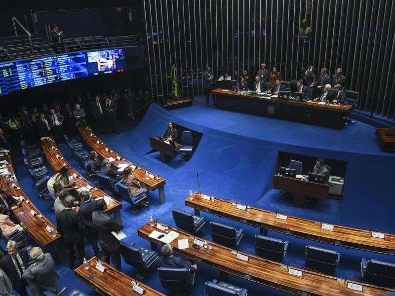 Plenário do Senado Federal durante sessão deliberativa ordinária.  - Jonas Pereira/Agência Senado
