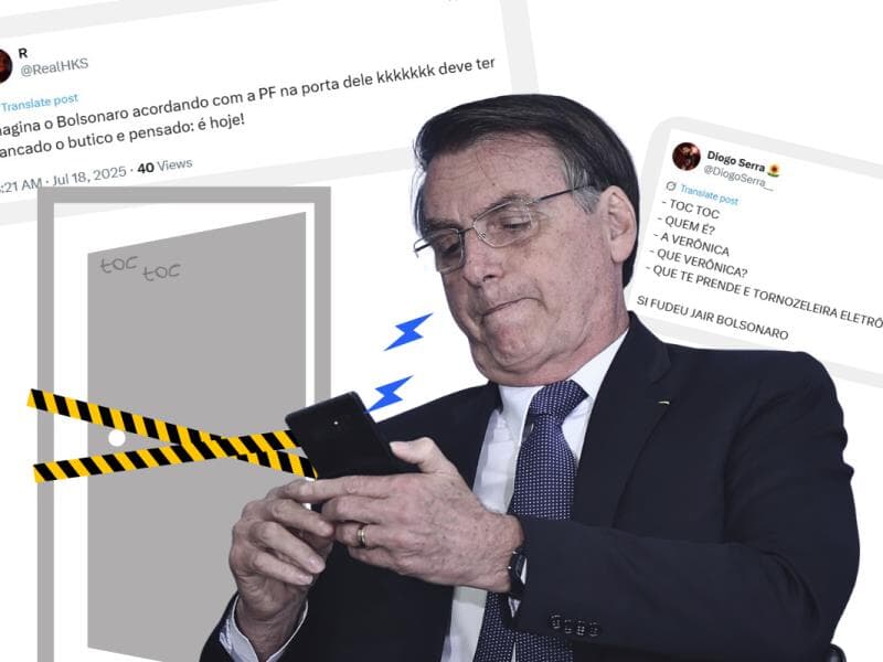 Operação da PF contra Bolsonaro tomou as redes sociais na manhã desta sexta-feira (18). - Arte Congresso em Foco | Foto André Coelho/Folhapress