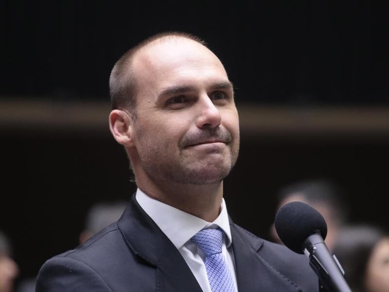 Eduardo diz que "não vai renunciar" e ameaça "agir" contra investigador da PF. - Bruno Spada/Câmara dos Deputados