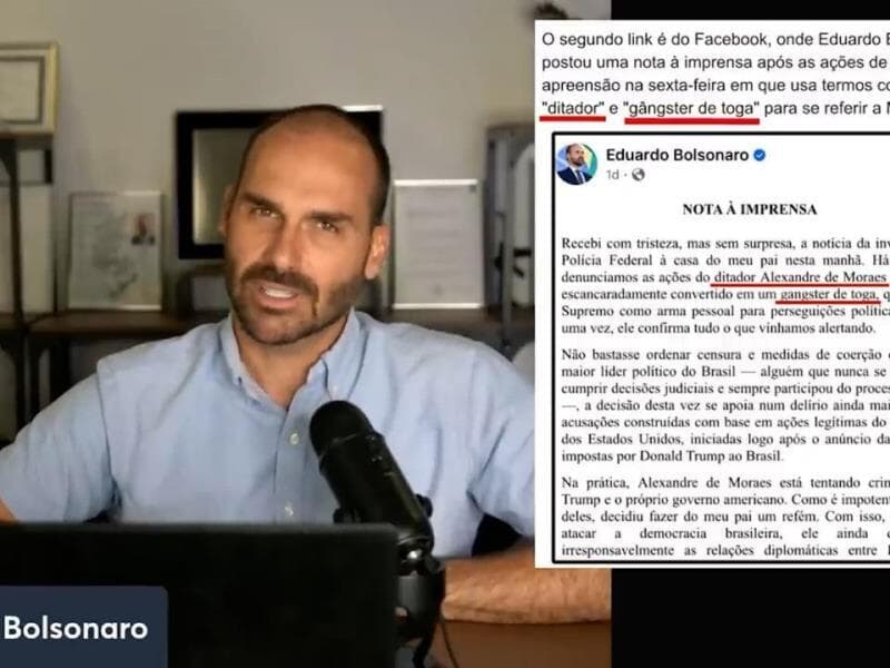 Eduardo diz que "não vai renunciar" e ameaça "agir" contra investigador da PF. - Bruno Spada/Câmara dos Deputados