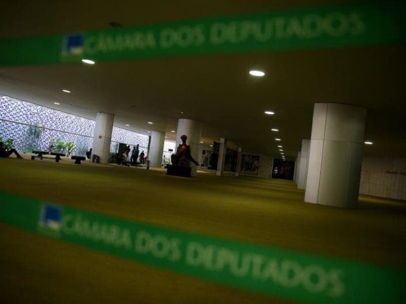 Salão Verde da Câmara dos Deputados, vazio durante o recesso. - Pedro Ladeira/Folhapress