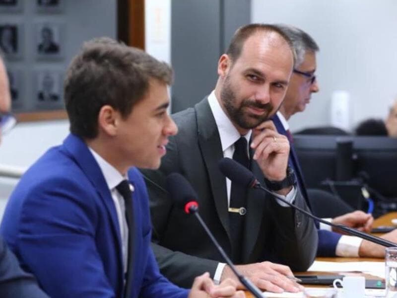Nikolas entra na lista de aliados do grupo político de Bolsonaro criticados por Eduardo. - Vinícius Loures/Câmara dos Deputados