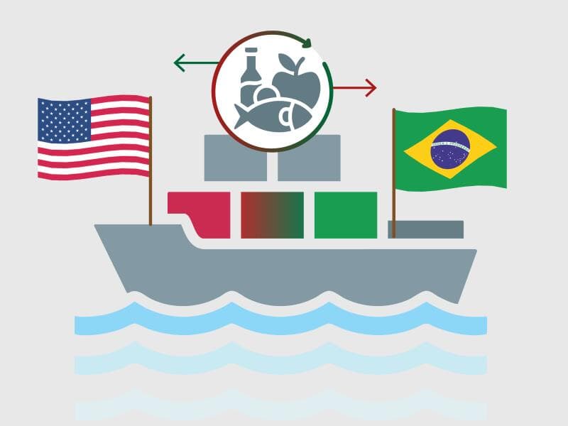 Tarifa de 50% dos EUA compromete comércio de bens perecíveis. - Arte Congresso em Foco
