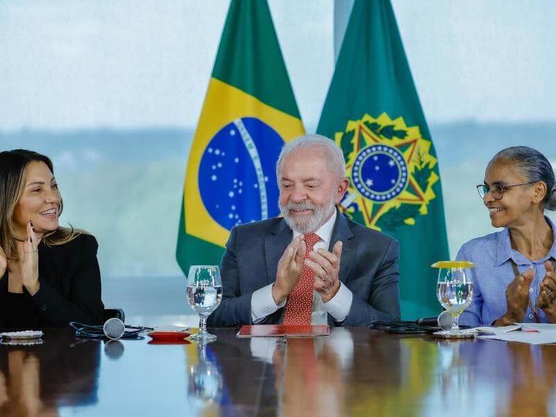 Presidente Luiz Inácio Lula da Silva durante a sanção do projeto. - Ricardo Stuckert/PR