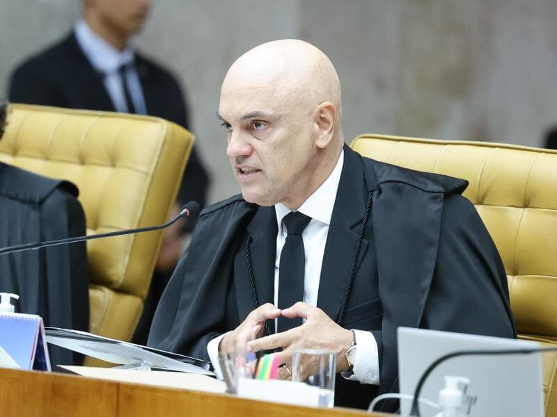 Ministro também criticou a articulação de Eduardo Bolsonaro nos Estados Unidos para aprovar sanções ao seu nome. - Antonio Augusto/STF