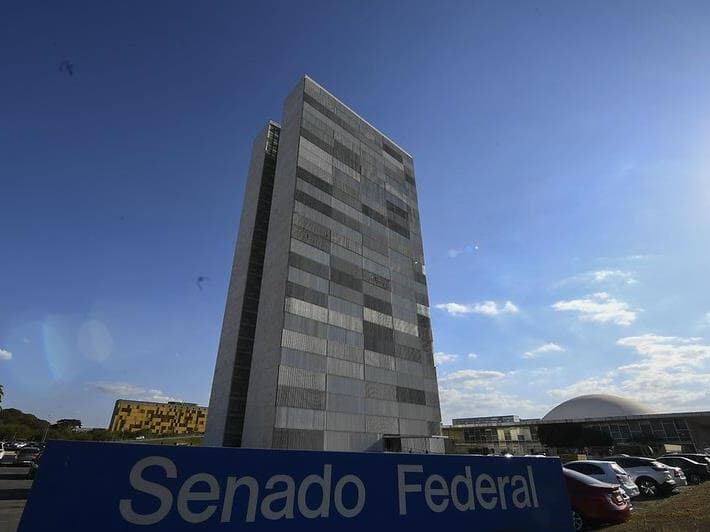 Fachada do Senado Federal. Trabalhos do Congresso foram retomados nesta semana após recesso parlamentar informal. - Carlos Moura/Ascom/STF