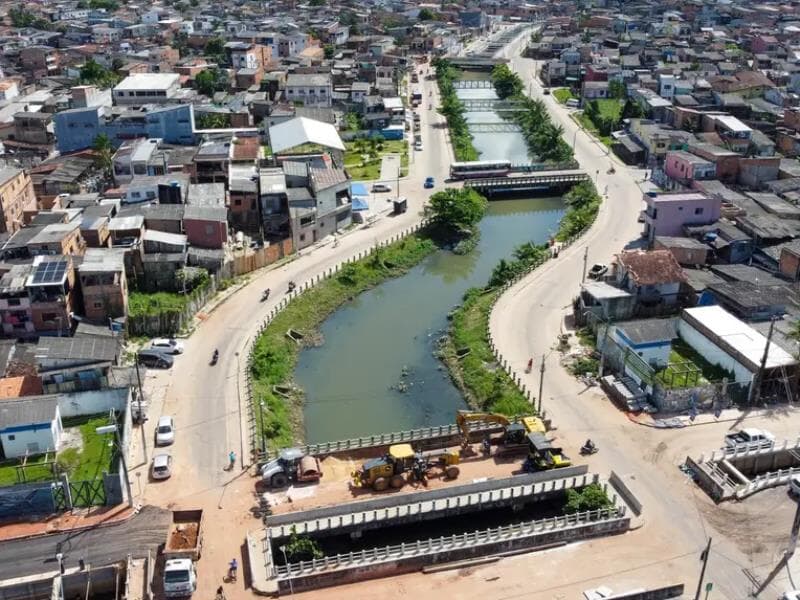 A obra no Canal Cipriano Santos custou R$ 15,9 milhões ao BNDES. - Agência Pará