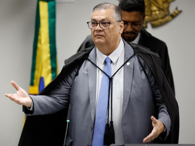 Não cabe a qualquer embaixada monitorar ou avisar ministros do Supremo, diz Flávio Dino. - Pedro Ladeira/Folhapress