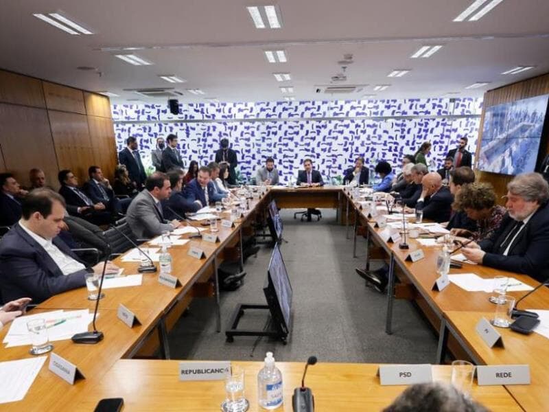 Reunião de líderes da Câmara nesta terça-feira, 12 de agosto. - Marina Ramos/Agência Câmara