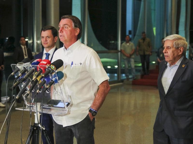 Bolsonaro, Anderson Torres e Augusto Heleno entregaram suas alegações finais ao Supremo em 26 de outubro de 2022. - Fábio Rodrigues Pozzebom/Agência Brasil