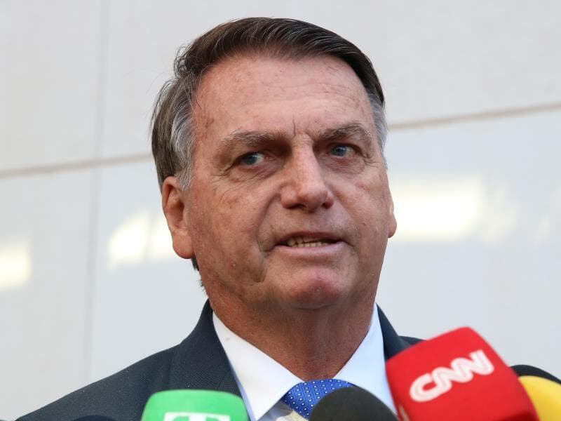Bolsonaro foi homenageado pelas comissões de Segurança Pública e Relações Exteriores. - Valter Campanato/Agência Brasil
