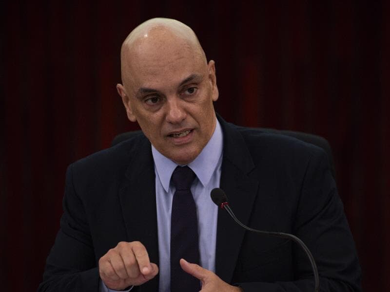 Entrevista de Moraes foi vista por Eduardo Bolsonaro como "desafio a Trump".
 - Marcelo Camargo/Agência Brasil