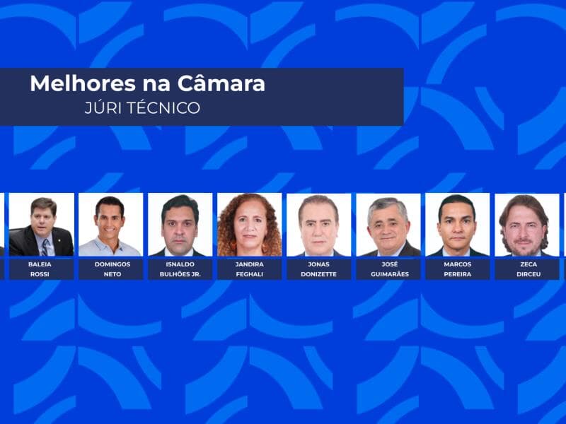 Melhores da Câmara por análise do júri técnico do Prêmio Congresso em Foco 2025. - Arte Congresso em Foco
