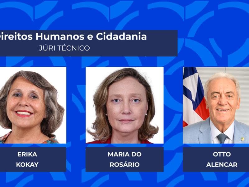 Parlamentares destaque na área de Direitos Humanos e Cidadania por análise do júri técnico do Prêmio Congresso em Foco 2025. - Arte Congresso em Foco
