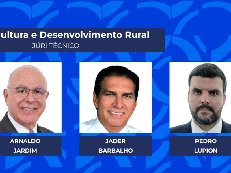 Parlamentares destaque na área de Agricultura e Desenvolvimento Rural por análise do júri técnico do Prêmio Congresso em Foco 2025. - Arte Congresso em Foco