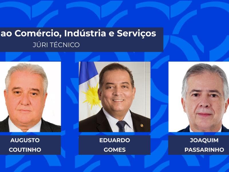 Senadores destaque na área de  Comércio, Indústria e Serviços por análise do júri técnico do Prêmio Congresso em Foco 2025. - Arte Congresso em Foco