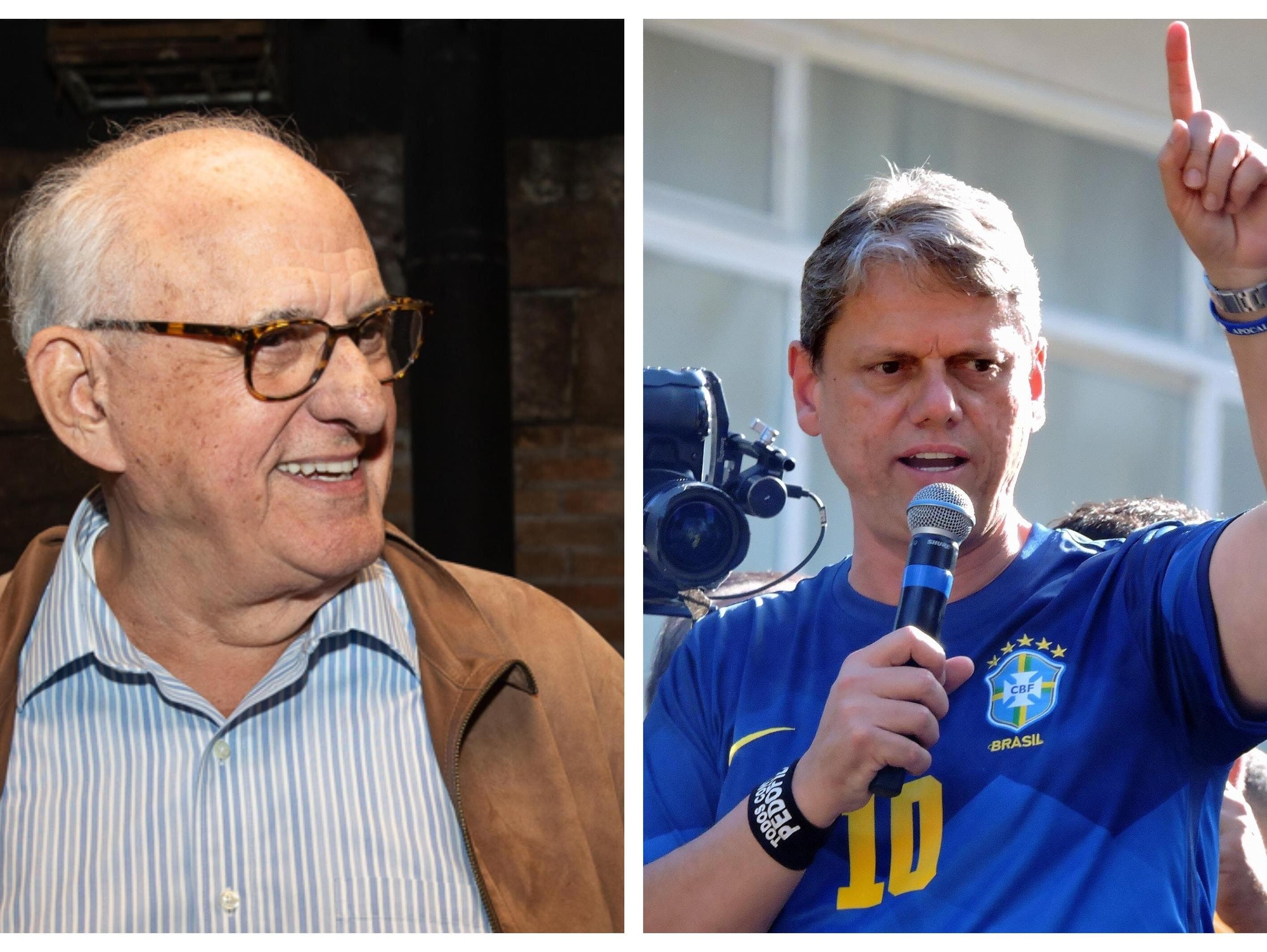 Nelson Jobim e Tarcisio de Freitas, ex-ministros procuraram o STF em favor de seus ex-chefes.  - Mathilde Missioneiro/Folhapress e Leandro Chemalle/Thenews2/Folhapress