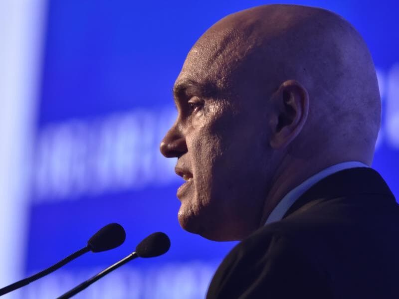 Alexandre de Moraes diz que não recuar diante das sanções impostas pelo governo Donald Trump. - Carlos Elias Junior /Fotoarena/Folhapress