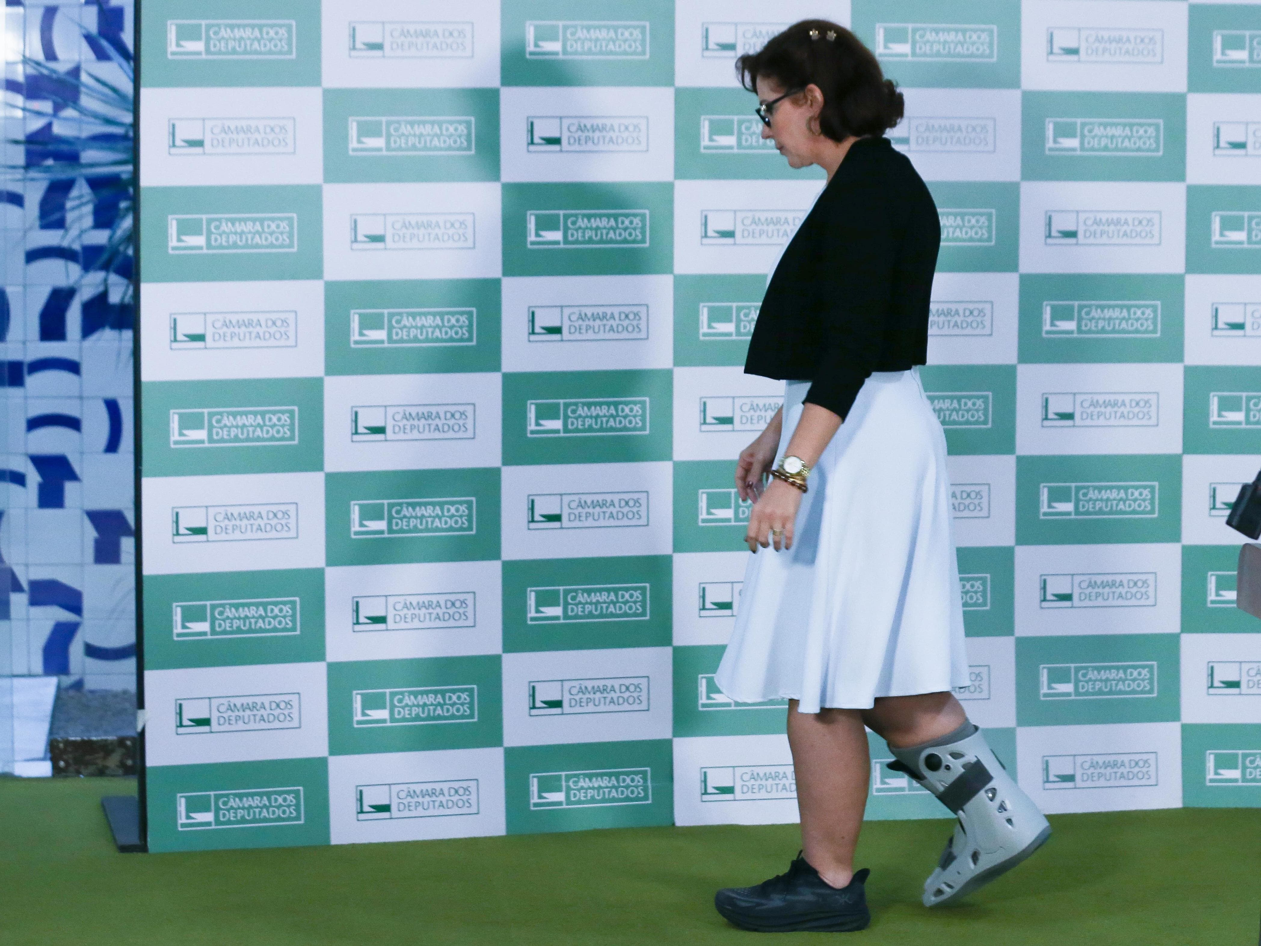 Carla Zambelli, quando ainda exercia o mandato parlamentar, em 23 de abril de 2024. - Lula Marques/Agência Brasil